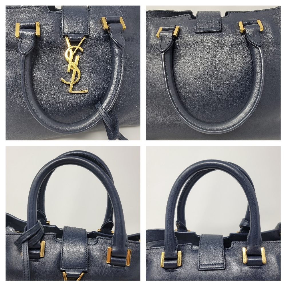 SAINT LAURENT YSL Cabas Leather Crossbody Bag - Picture 8 of 16